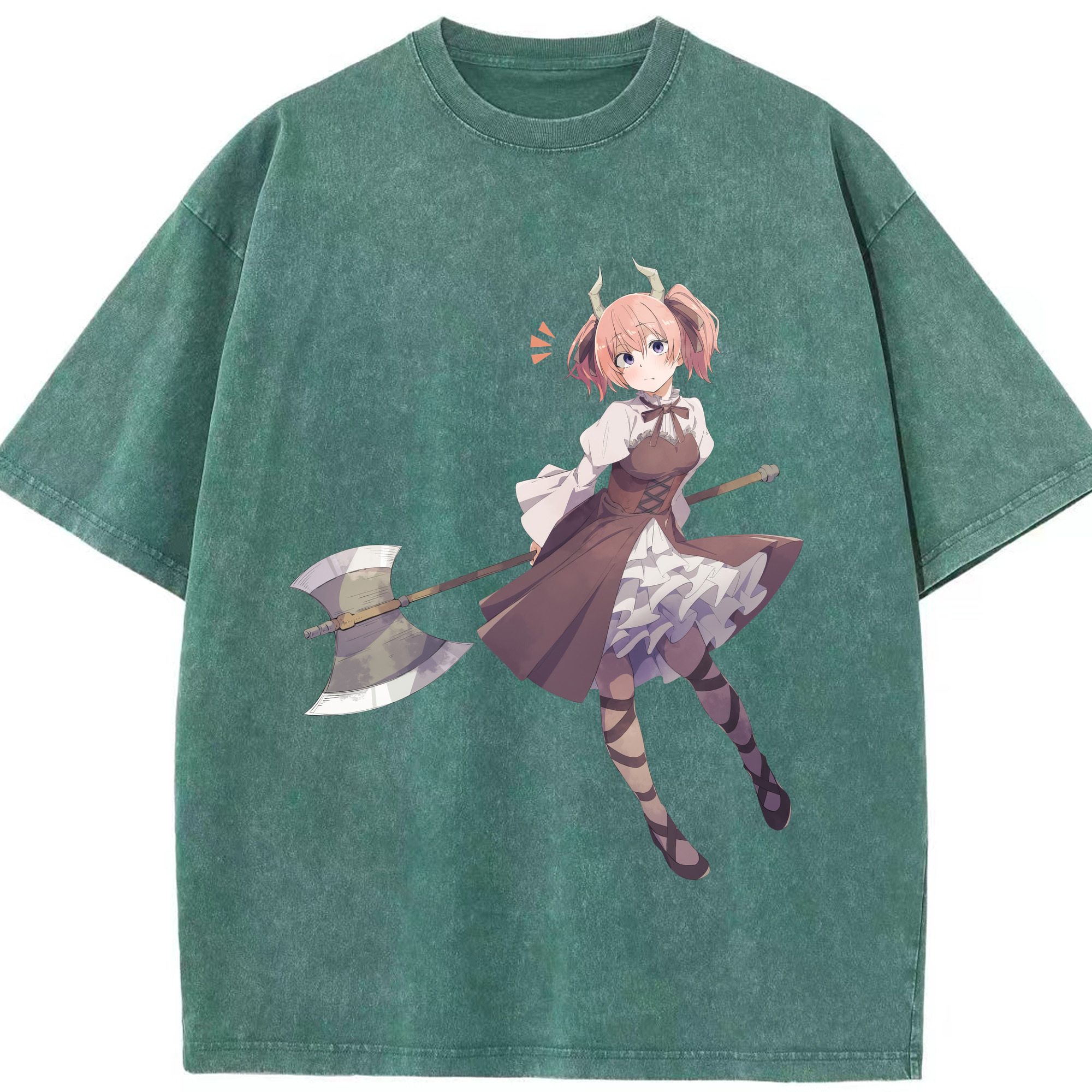 （画像用） 葬送のフリーレン Frieren 綿100% ヴィンテージ風 半袖Tシャツ（フロントプリント）